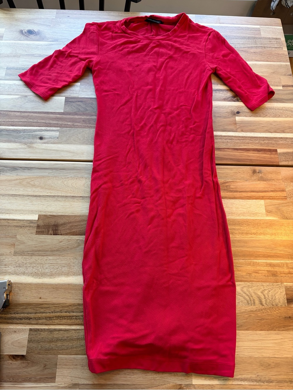 Armani Exchange Red Bodycom Dress, Size S